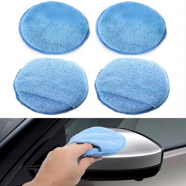 5Inch Foam Car Wax Applicator Pad Soft Microfiber Buffing and Detailing  Polishing Pads with or No Pocket for Car Truck Cleaning - AliExpress